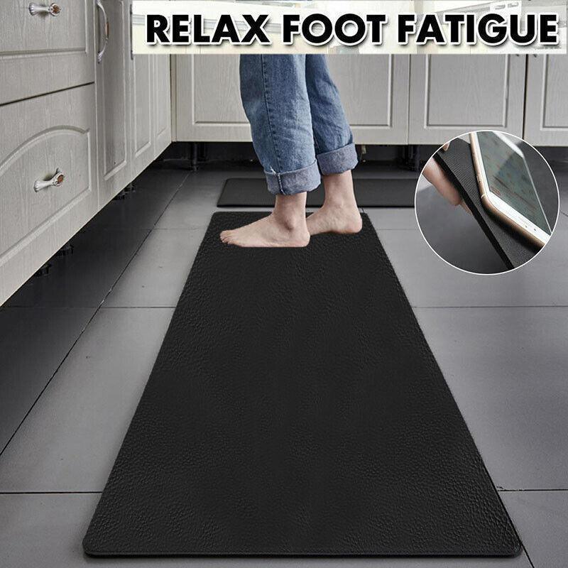 44x180cm Non-Slip Waterproof Kitchen Door Mat Floor Rug Carpet Anti-Oil Easy Clean - Green 5