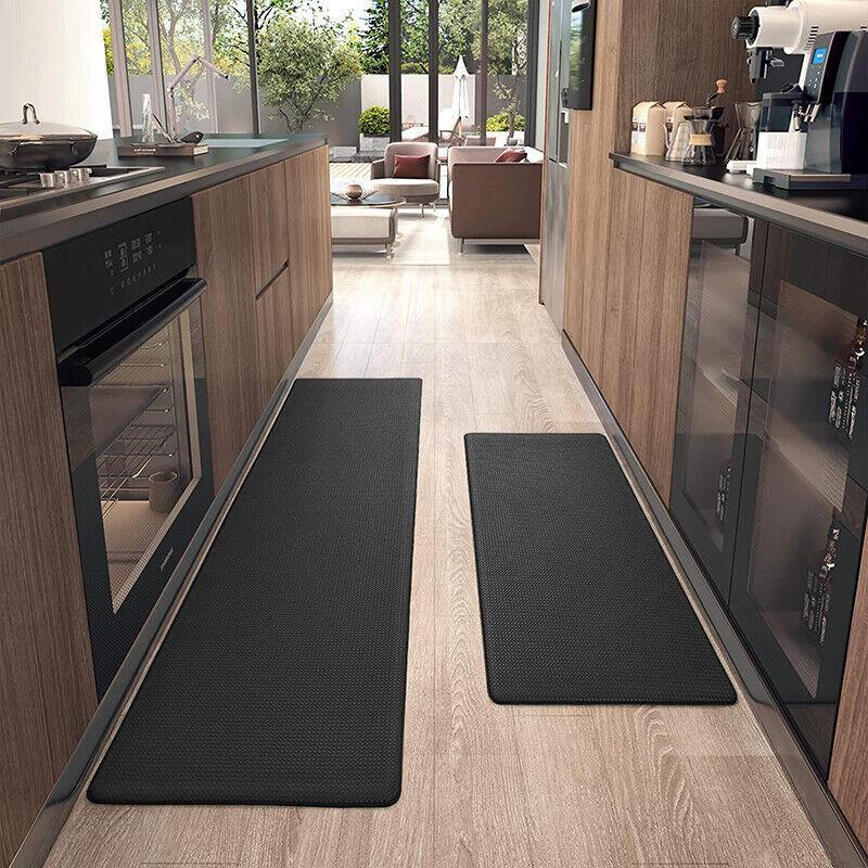 44x75cm Non-Slip Waterproof Kitchen Door Mat Floor Rug Carpet Anti-Oil Easy Clean - Green 3