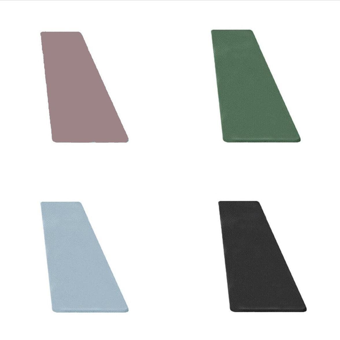 44x150cm Non-Slip Waterproof Kitchen Door Mat Floor Rug Carpet Anti-Oil Easy Clean - Grey