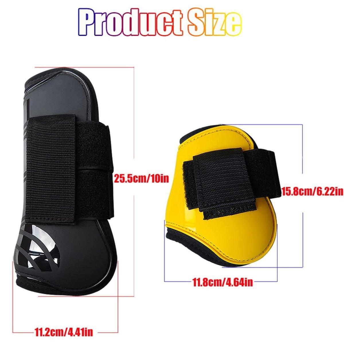 4pcs Show Jumping Horse Leg Warmers Gaiters for Joint Protection Equine Gear - White 3