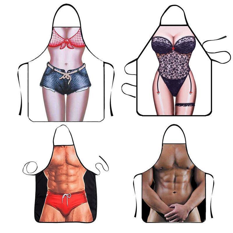Funny Adult Men Women Novelty Aprons Party Game Cooking Kitchen BBQ Baking - Hot Pants Girl