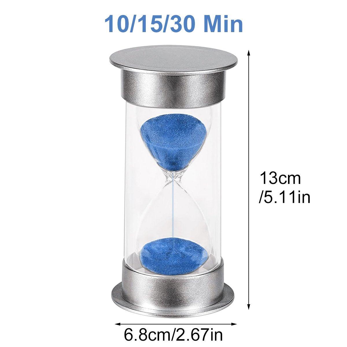 10/15/30 Minute Hourglass Timer Sand Timer for Home Office and Classroom Use - Sky Blue-10min 3