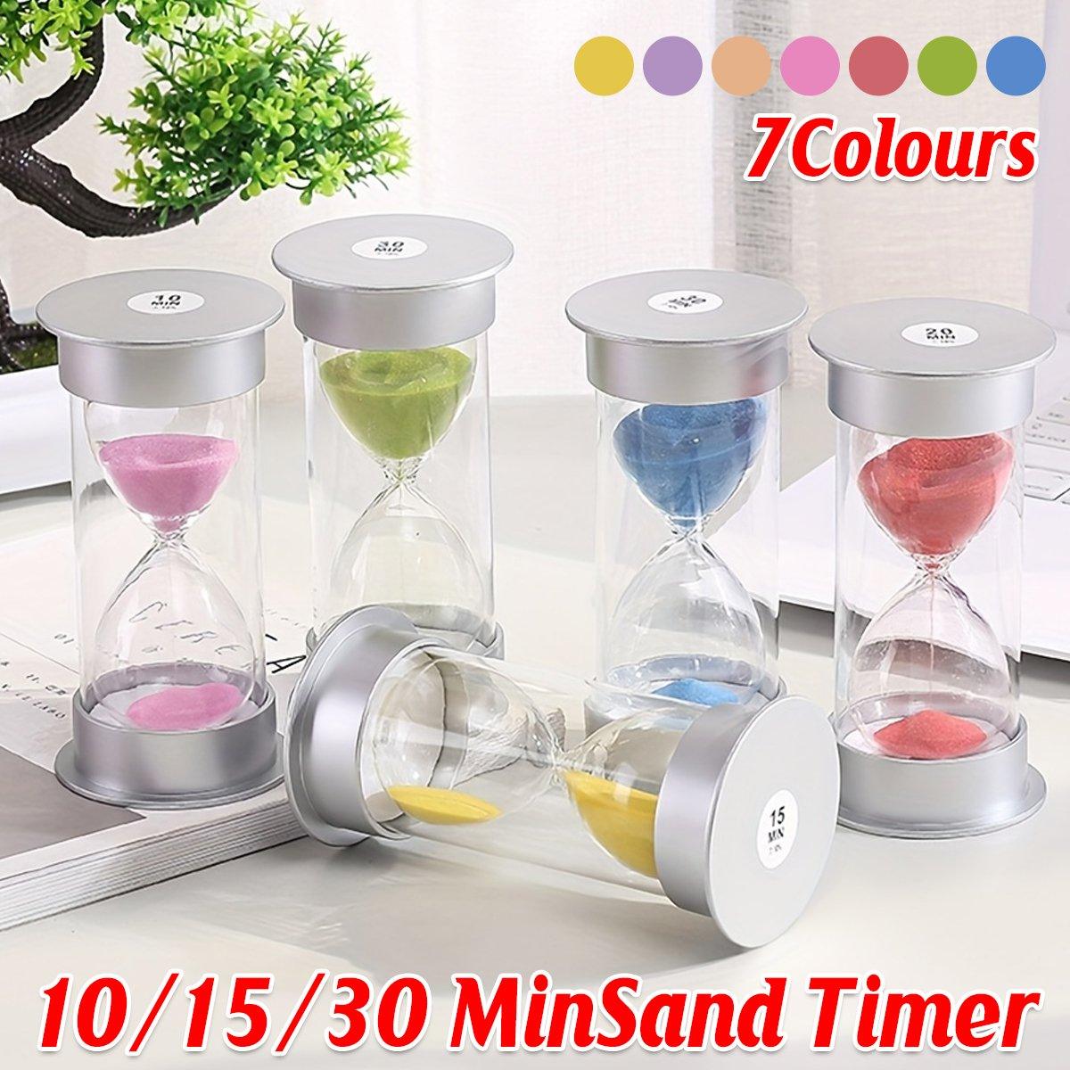 10/15/30 Minute Hourglass Timer Sand Timer for Home Office and Classroom Use - Purple-30min