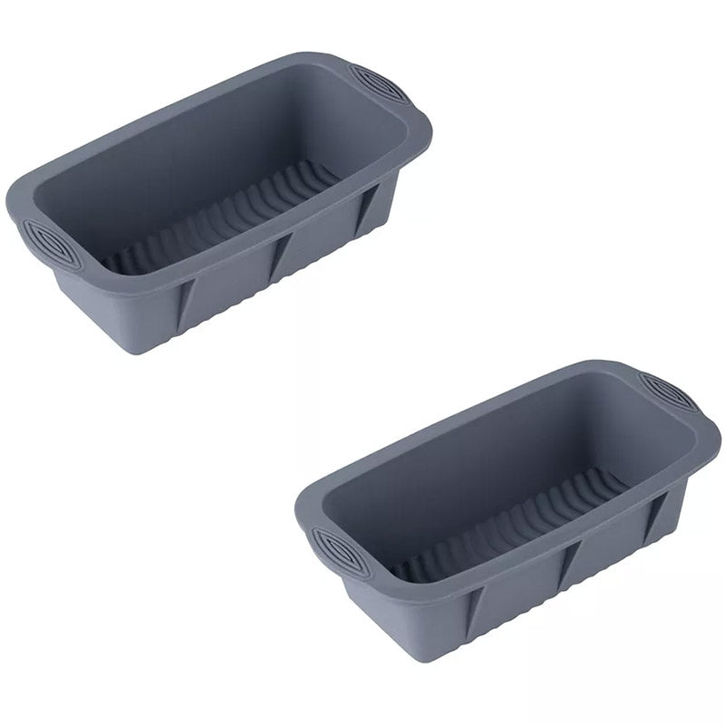 2pcs Large Capacity Ice Cube Tray Mold Rectangle Silicone Ice Grid Maker Kitchen - Blue 7