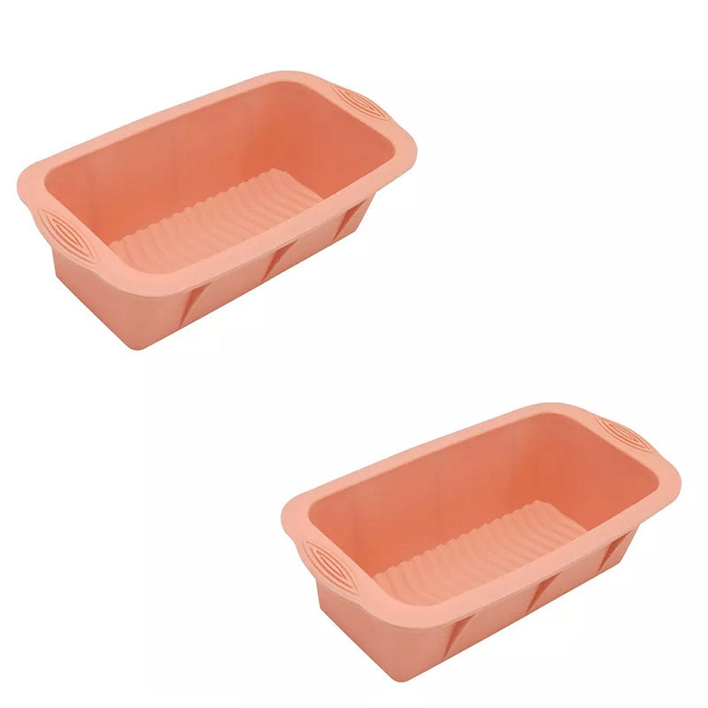 2pcs Large Capacity Ice Cube Tray Mold Rectangle Silicone Ice Grid Maker Kitchen - Pink 9