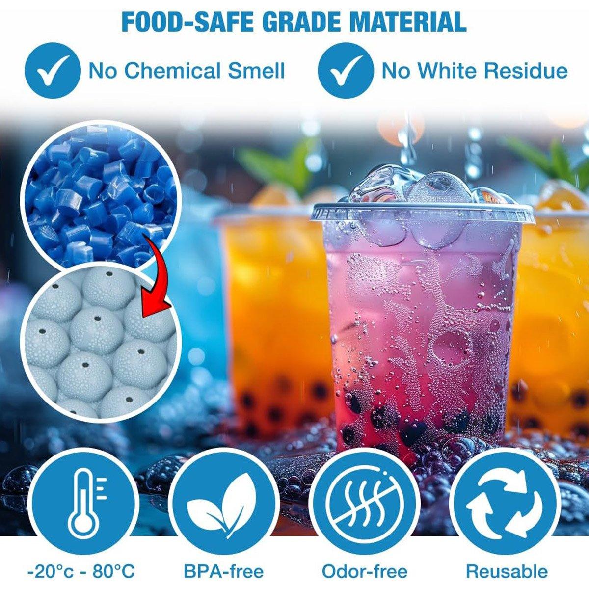 3 Layer Ice Cube Tray Mold Home Ice Compartment Press for Freezer Storage 5