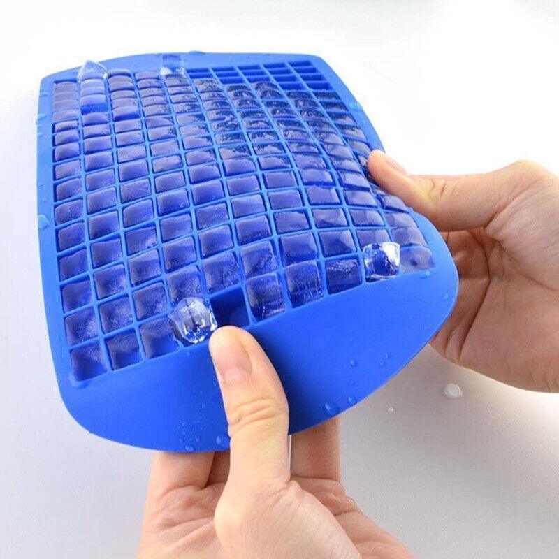 160 Grids Ice Cube Tray Ice Maker Mold Frozen Cubes Silicone Mini Small Diy Au - Blue 4