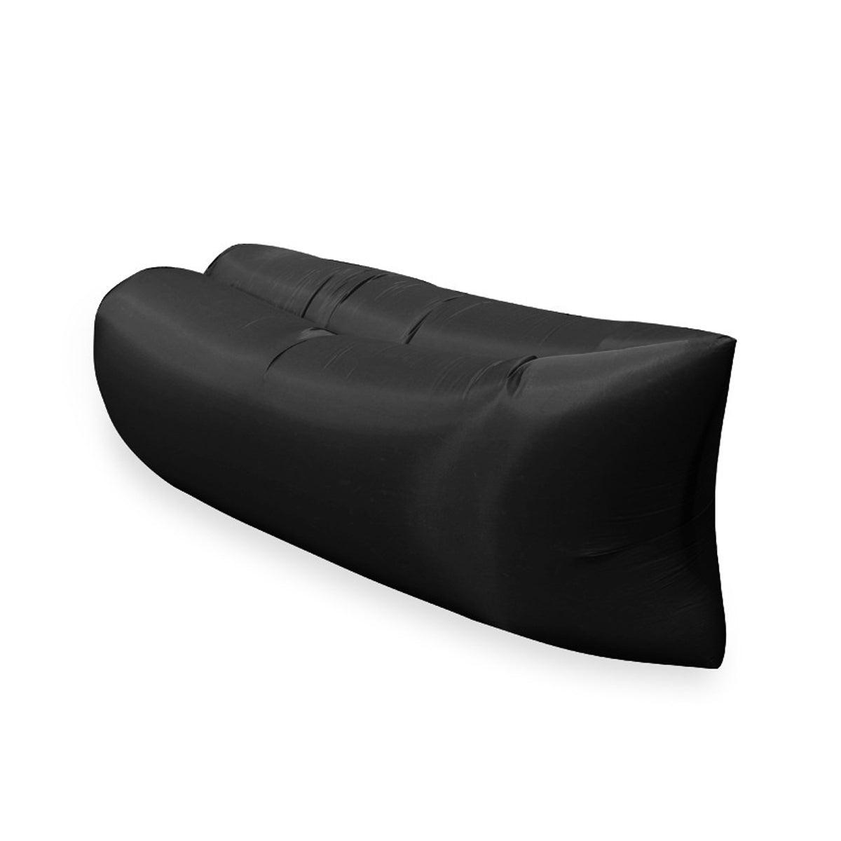 Fast Inflatable Lazy Lounge Air Sofa Bed Camping Beach Hangout Sleeping Bag - Yellow 6