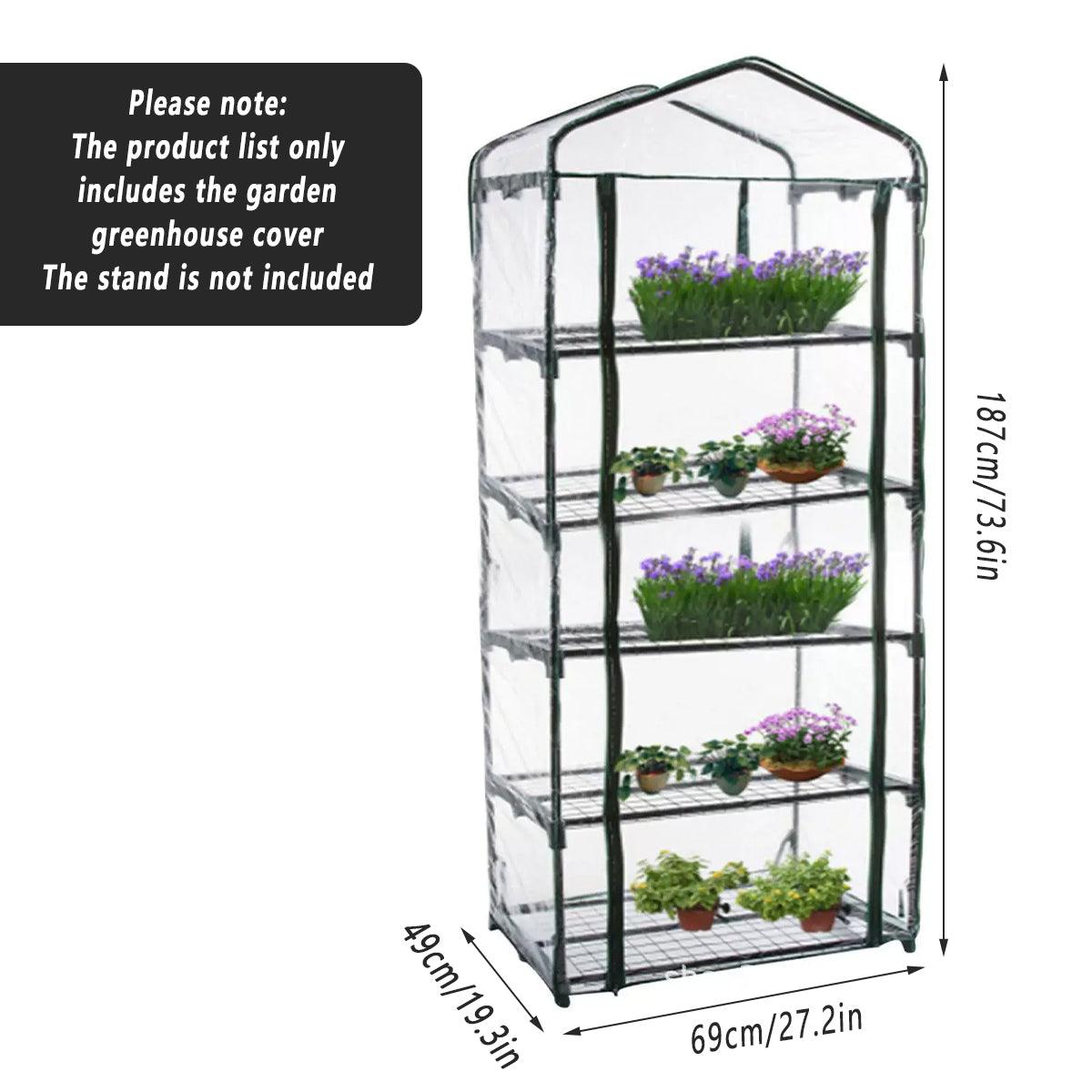 5 Tier Garden PVC Plant Insulation Warming Shed Conservatory Cover No Brackets 3