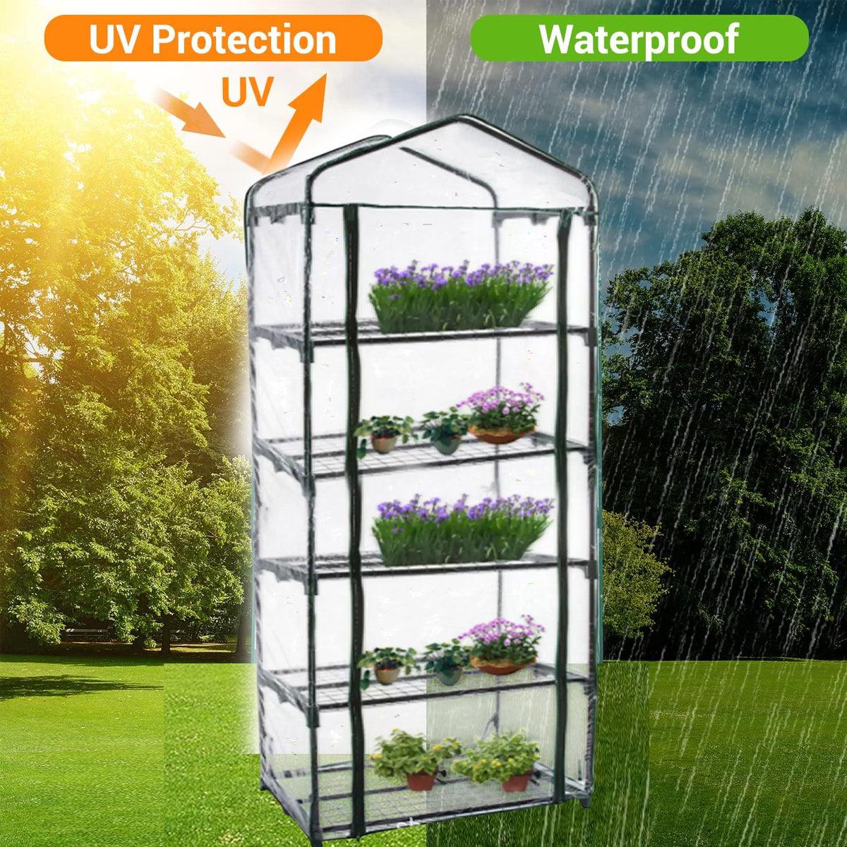 5 Tier Garden PVC Plant Insulation Warming Shed Conservatory Cover No Brackets 5