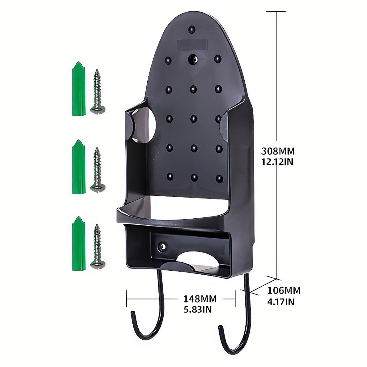 Iron Stand Double Hook Storage Rack Hanging Iron Holder for Home Organisation - White 3