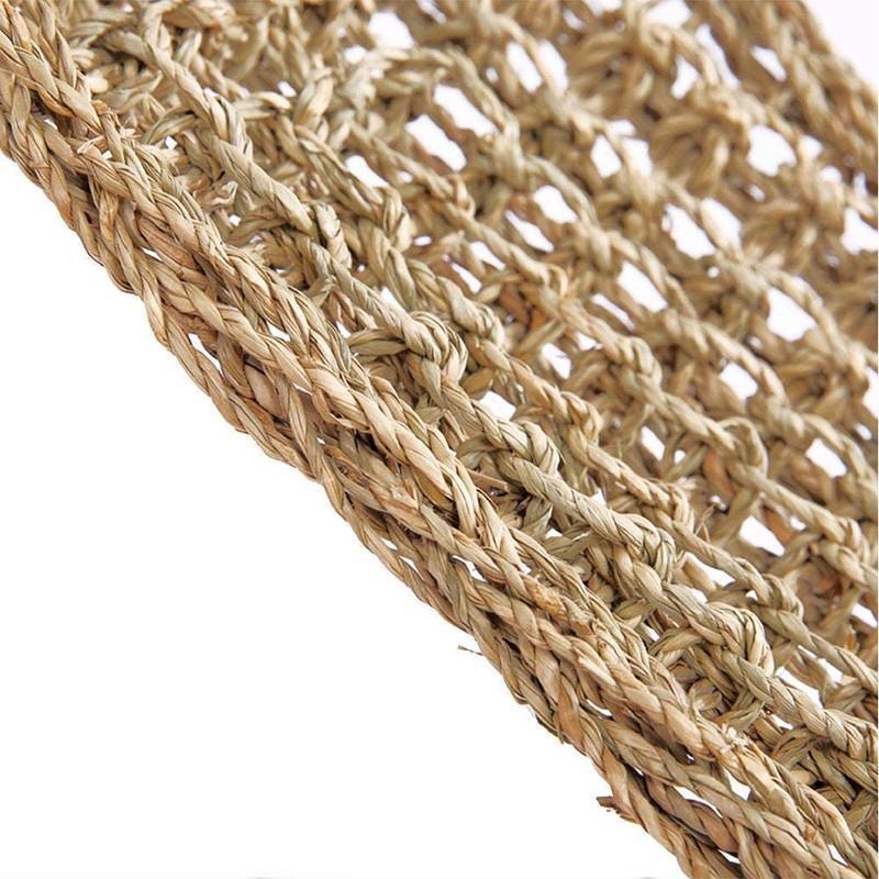 Comfortable and Natural Straw Reptile Bed Hammock for Basking and Relaxation - 20*20*28CM 4