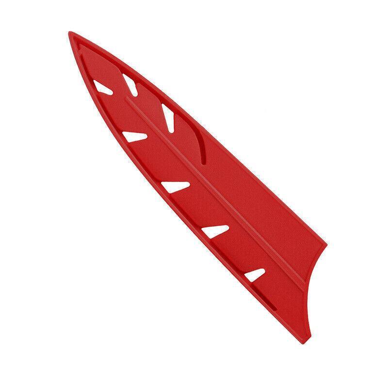 Plastic Knife Sheath Edge Guard Cover Scabbard Slicing Blade Red Protector Chef - Japanese Scabbard- 5in 7