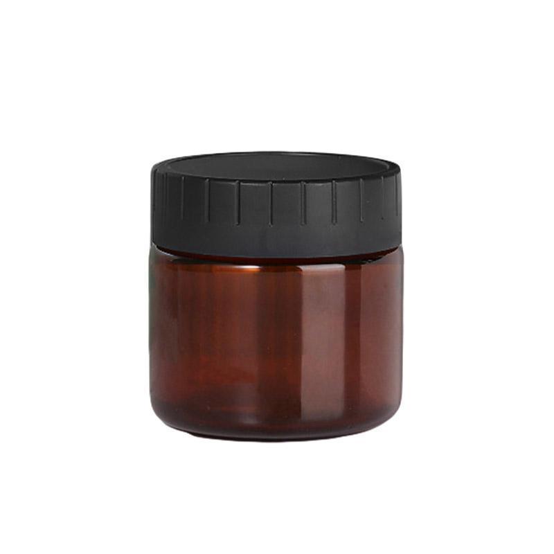 10pcs Brown PET Plastic Wide Mouth Bottles for Storage and Skincare Packaging - Frosted - 120ml 7