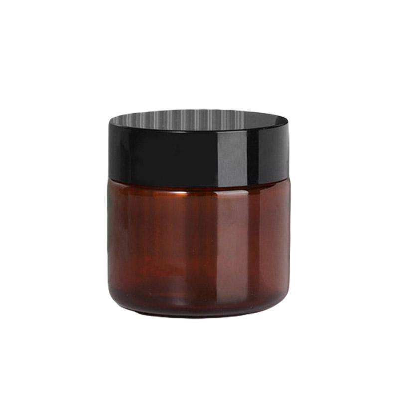 10pcs Brown PET Plastic Wide Mouth Bottles for Storage and Skincare Packaging - Frosted - 120ml 10