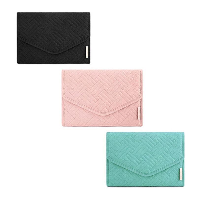 Periea Travel Jewellery Roll -Jewellery Travel Pouch Portable Case Box Organiser - Green 3