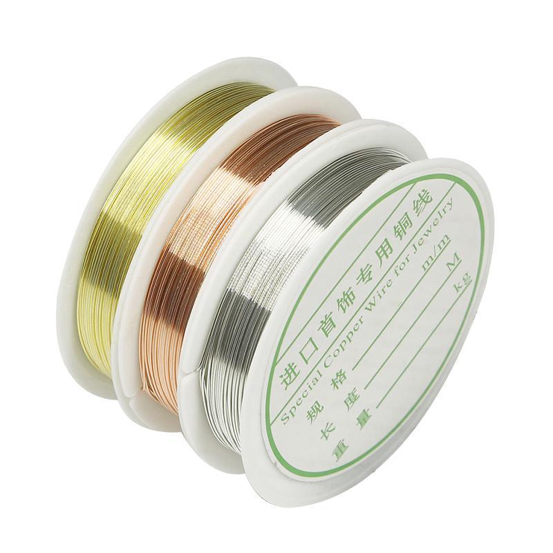1 Roll Beading Wire Jewelry Making Wire Handmade Craft Cord String DIY Jewelry - Gold 4