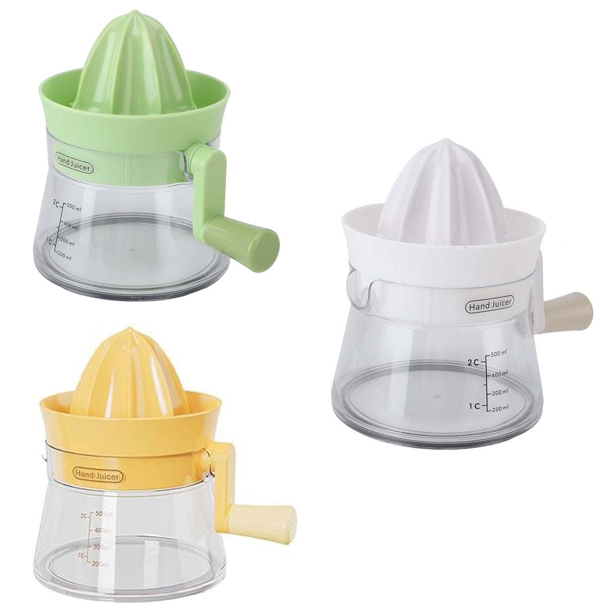 Manual Juice Extractor for Orange Lemon Home Citrus Juicer Hand Compressor - Green