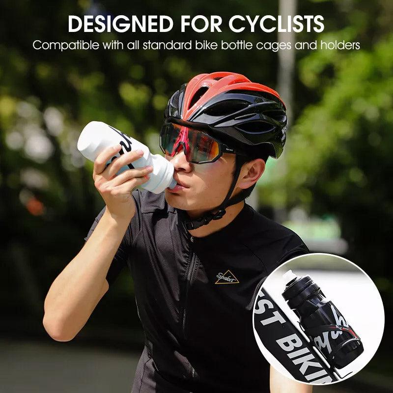 610ML Cycling Water Bottle Outdoor Sports Portable Squeeze Bottle Leakproof - Black 5