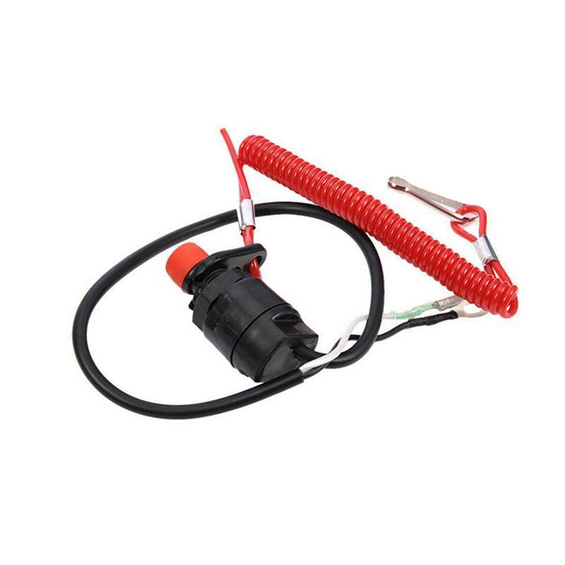 Boat Outboard Engine Motor Kill Stop Switch Emergency Tether Lanyard For Yamaha 4