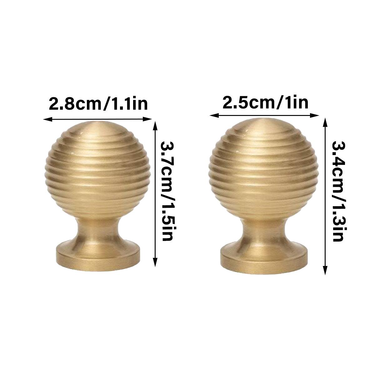 Round Ball Cabinet Handle Single Hole Modern Pull for Drawer Wardrobe Cupboard - 28mm 3