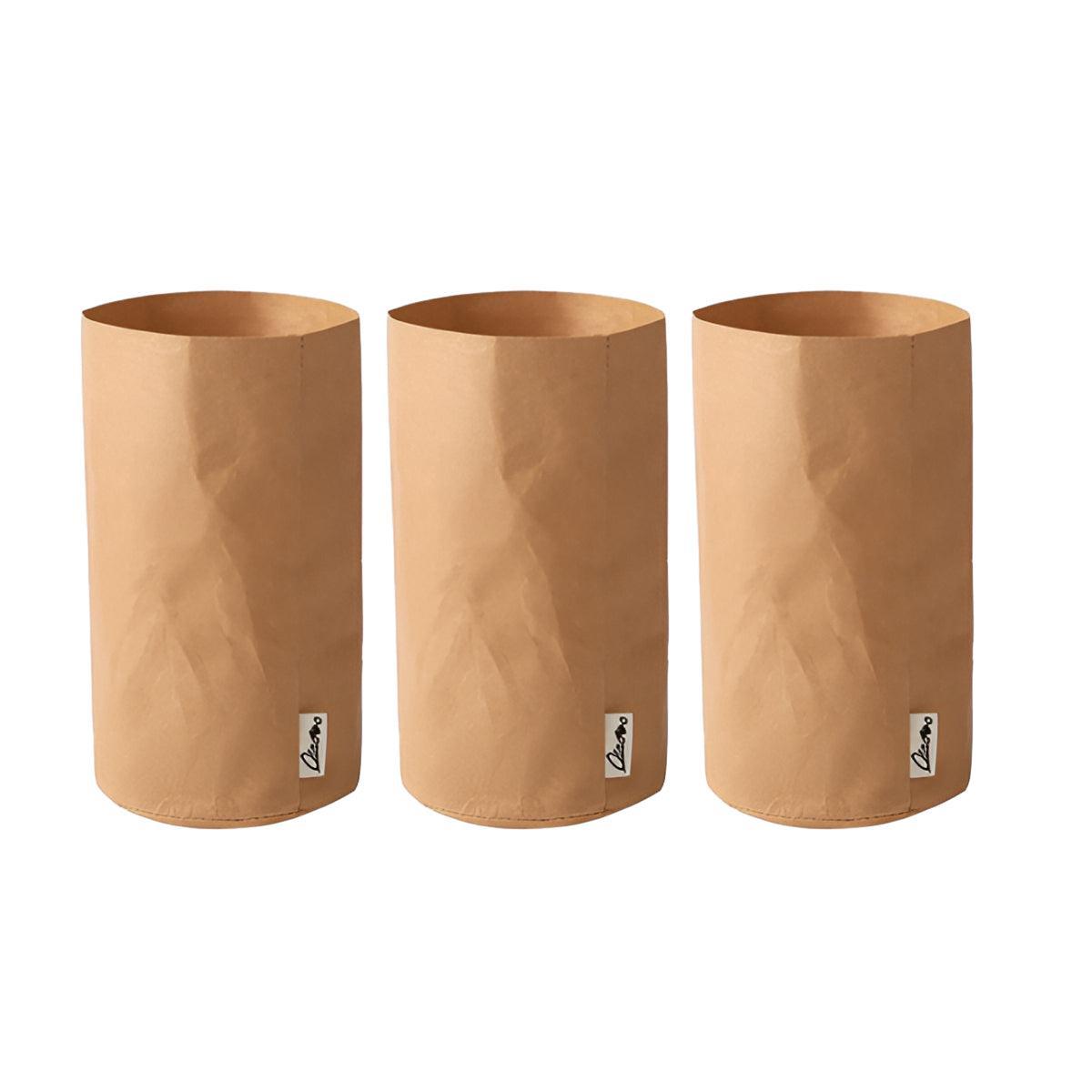 3pcs Washable Kraft Paper Storage Bag for Kitchen Desktop Refrigerator Organizer - L-Square 7