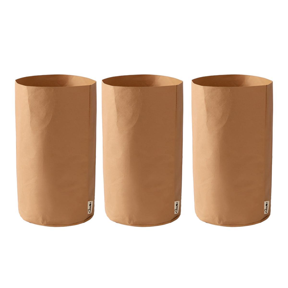 3pcs Washable Kraft Paper Storage Bag for Kitchen Desktop Refrigerator Organizer - M-Square 9