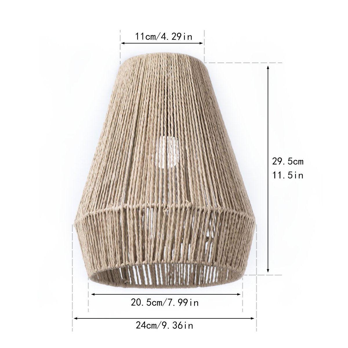 Braided Paper Rope Lampshade Chandelier Hanging Decoration for Lighting Decor 3