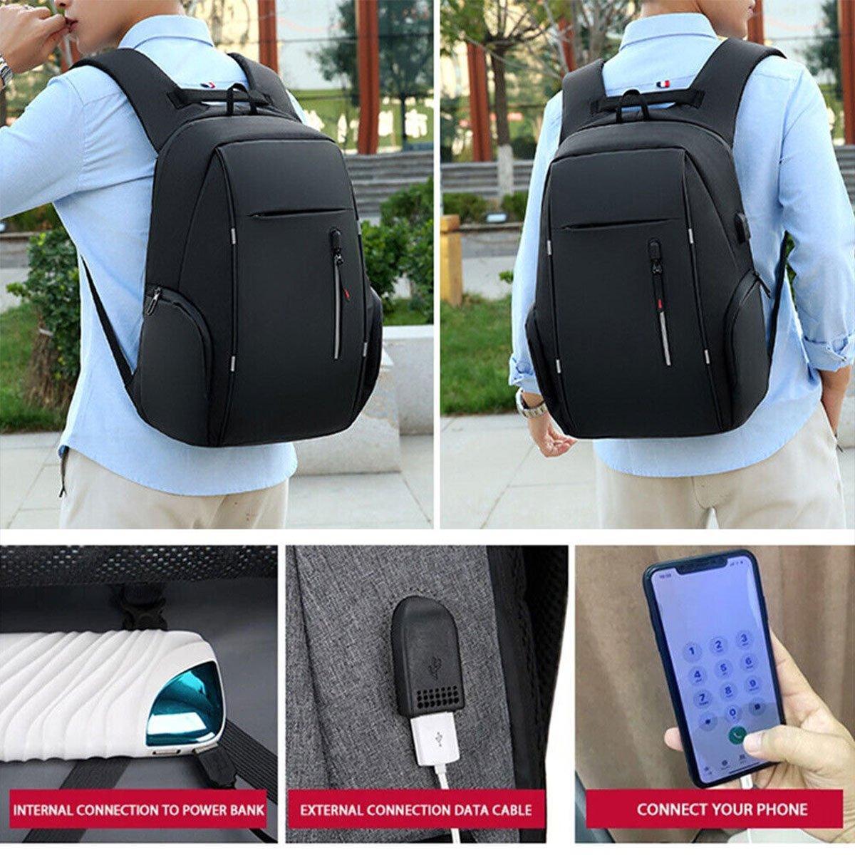 Men Business Bag Laptop Multi Functional Computer Bag Large Capacity Backpack 4