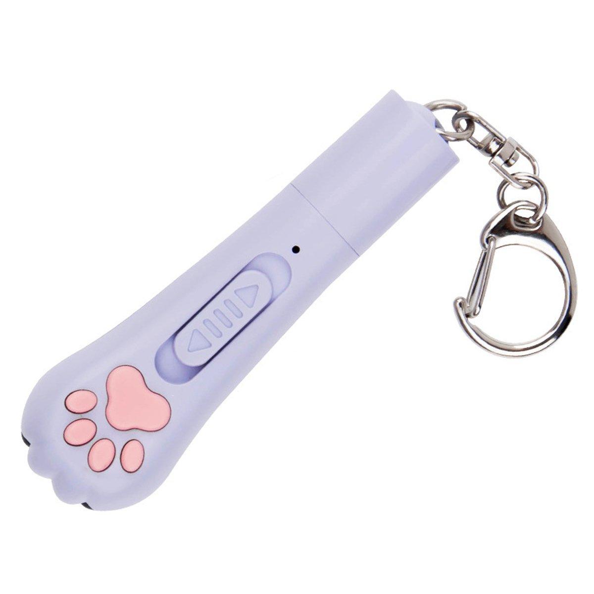 Mini Handheld Cat Claw Teasing Toy Interactive Pet Play Wand for Kitten Exercise - Pink 6