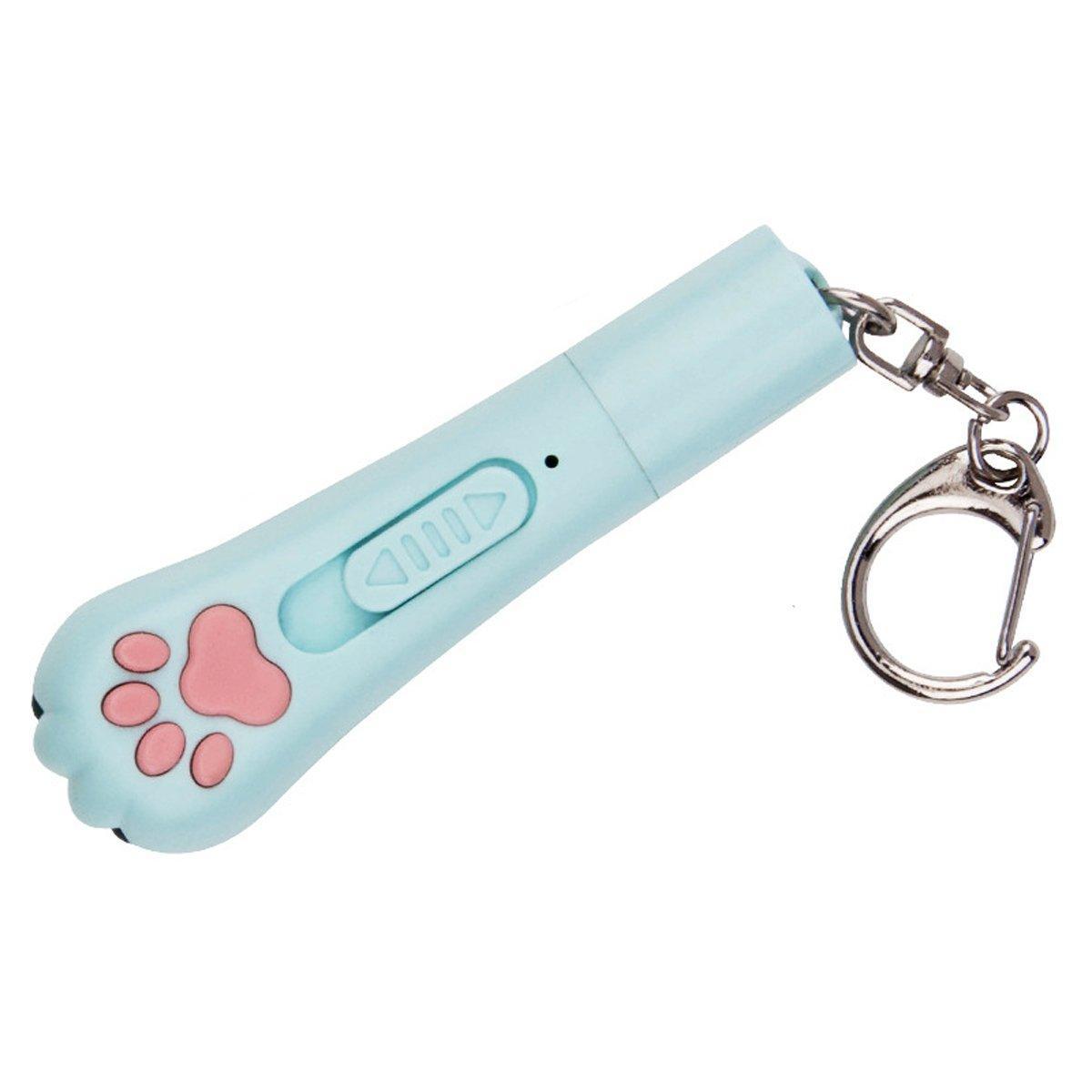 Mini Handheld Cat Claw Teasing Toy Interactive Pet Play Wand for Kitten Exercise - White 8