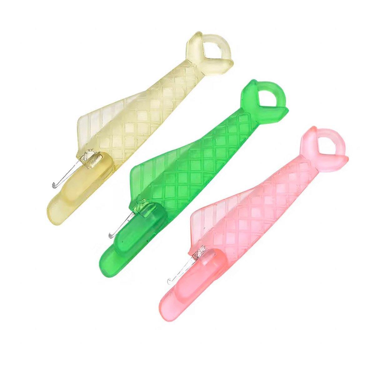5PCS Plastic Needle Threader Tool for Sewing Machine Quick Lead Garment Sewing - Green