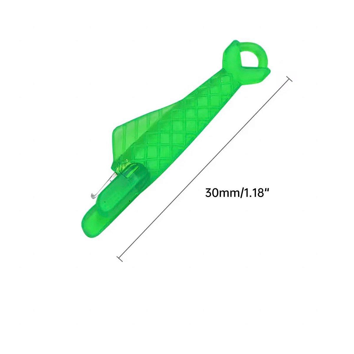5PCS Plastic Needle Threader Tool for Sewing Machine Quick Lead Garment Sewing - Green 3