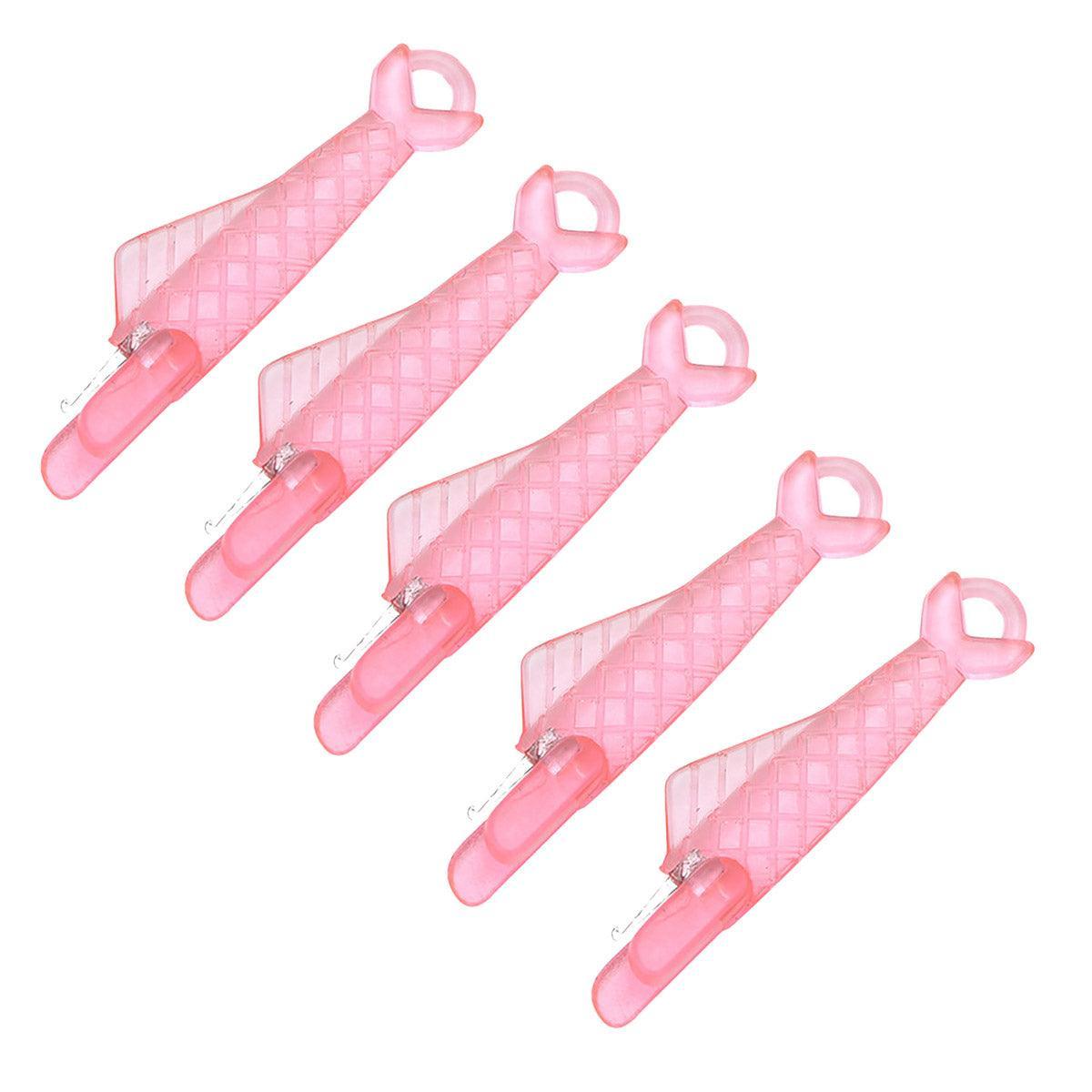 5PCS Plastic Needle Threader Tool for Sewing Machine Quick Lead Garment Sewing - Pink 6