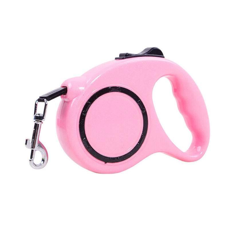 3M Retractable Dog Lead Leash Long Stong Extendable Lockable Rope Heavy Duty - Pink 7