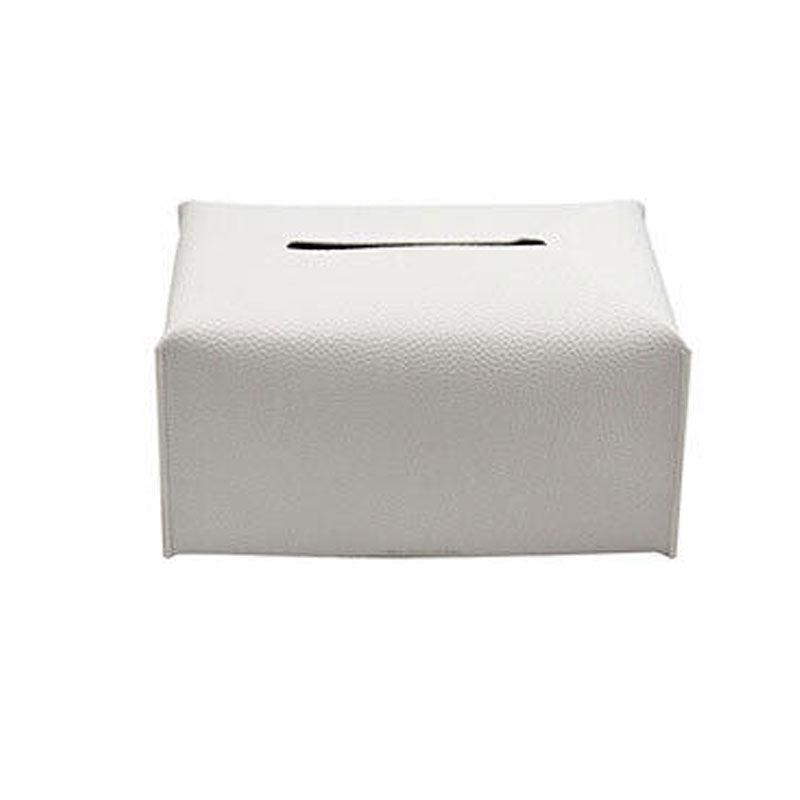 Large Size Tissue Box Dispenser Paper Holder Napkin Case Pu Leather Cover - Green 12