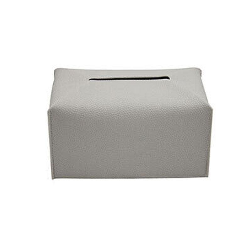 Large Size Tissue Box Dispenser Paper Holder Napkin Case Pu Leather Cover - Yellow 9
