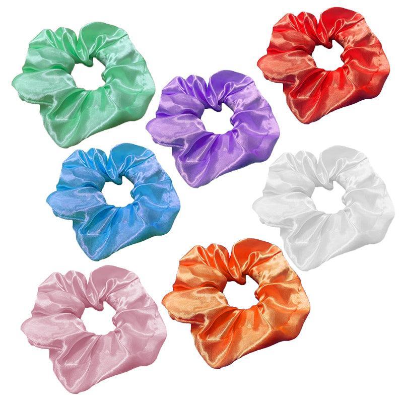 Led Shinny Hair Ties Elastic Scrunchies Women Teen Party Accessories - Pink