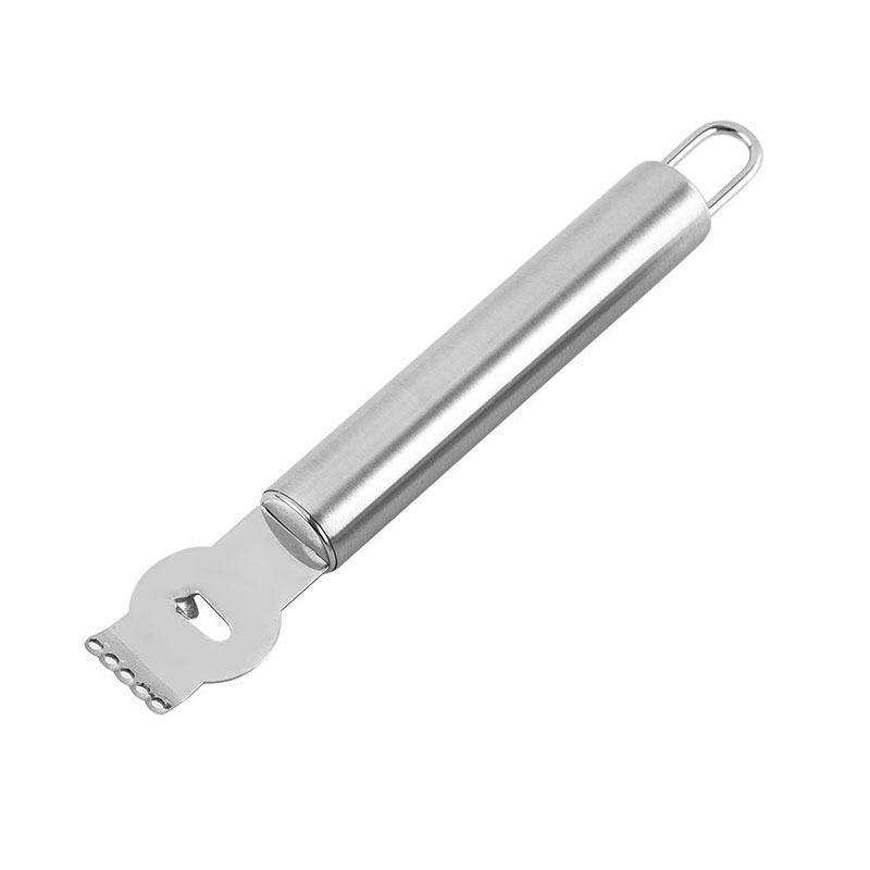 Lemon Zester Grater Knife Tool Stainless Steel with Channel Garnish Citrus Lime - Rose Gold 6