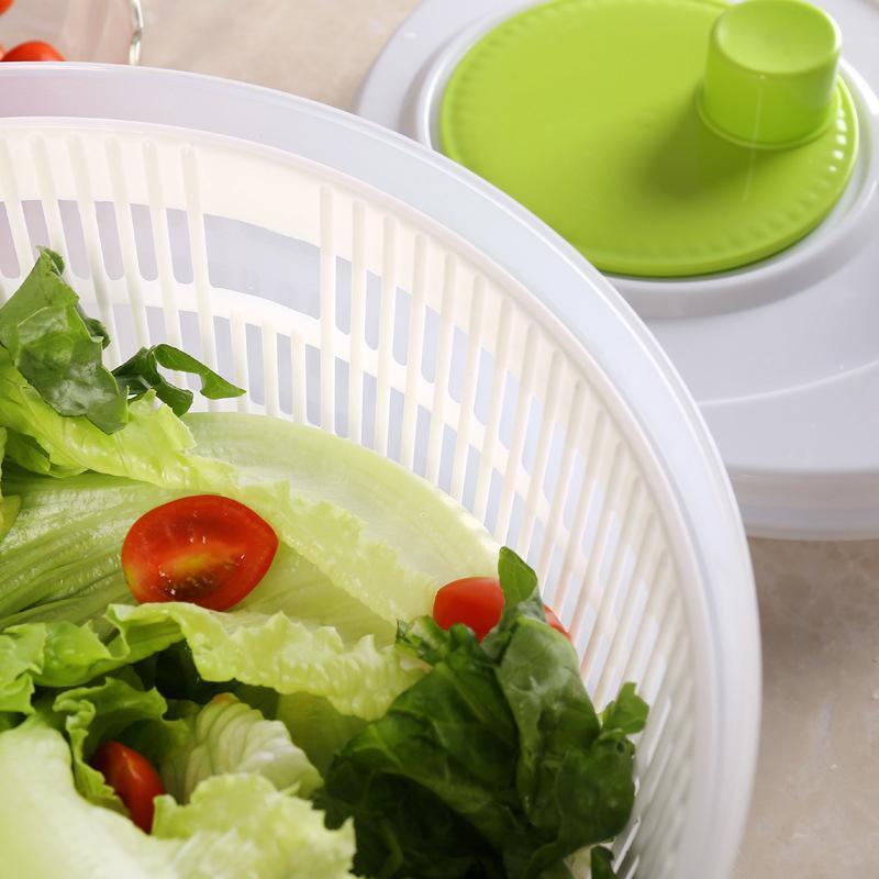 Large Salad Spinner 3L Vegetable Washer Dryer Bowl for Lettuce Spinach Broccoli 3
