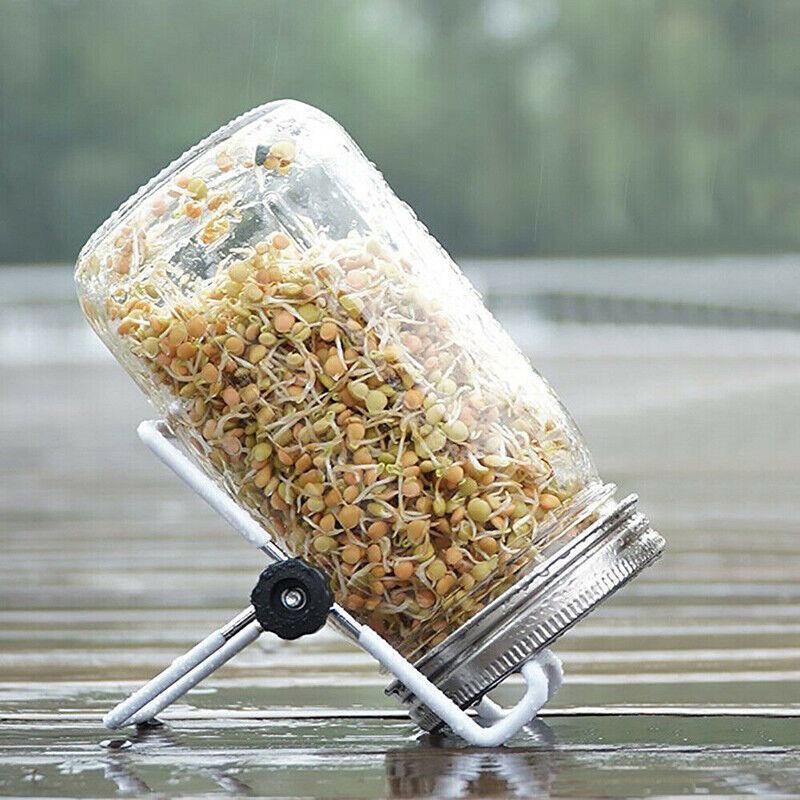 Seed Sprouting Lids Tools Strainer Screen Kits For Wide Mouth Mason Canning Jar - 1SET 5