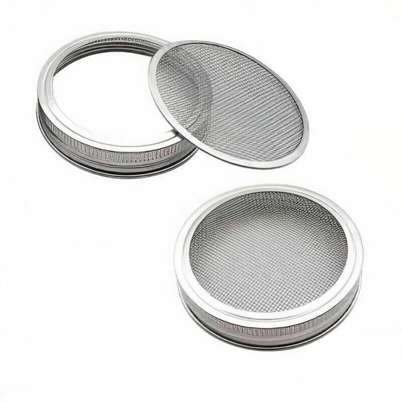 Seed Sprouting Lids Tools Strainer Screen Kits For Wide Mouth Mason Canning Jar - 1SET 7