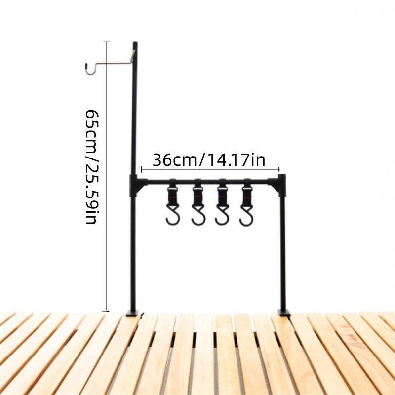 Outdoor Camping Hanging Rack Desktop Shelf Table Side Storage Camping Organizer 3