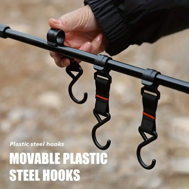 Outdoor Camping Hanging Rack Desktop Shelf Table Side Storage Camping Organizer 4