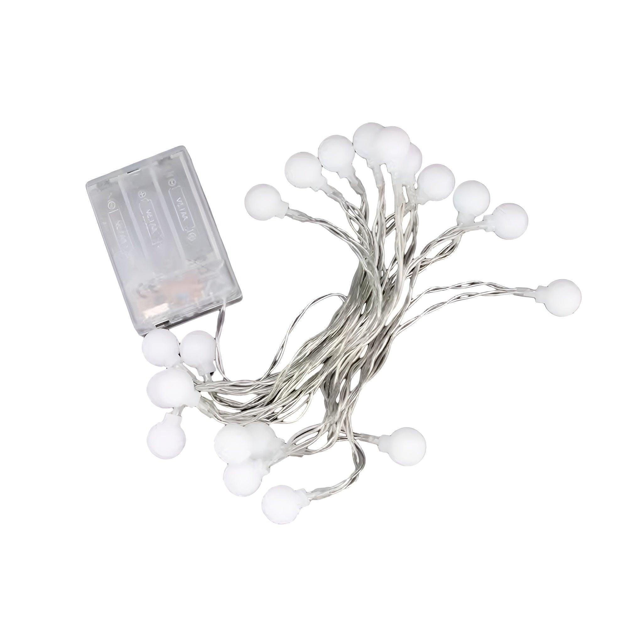 Bulb Ball Fairy String Strips Lights Home Garden Lamp Halloween Xmas Party - 3M Battery (not included) 8