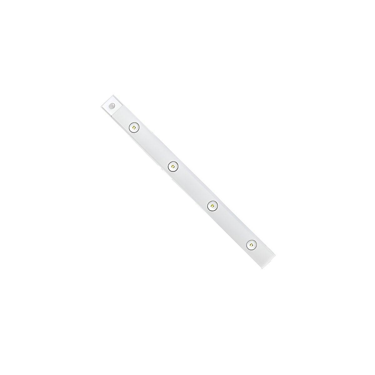 Ultra-Thin Intelligent LED Motion-Sensing Light Bar Rechargeable Strip Lamp - Remote Control Model - White 20cm 9