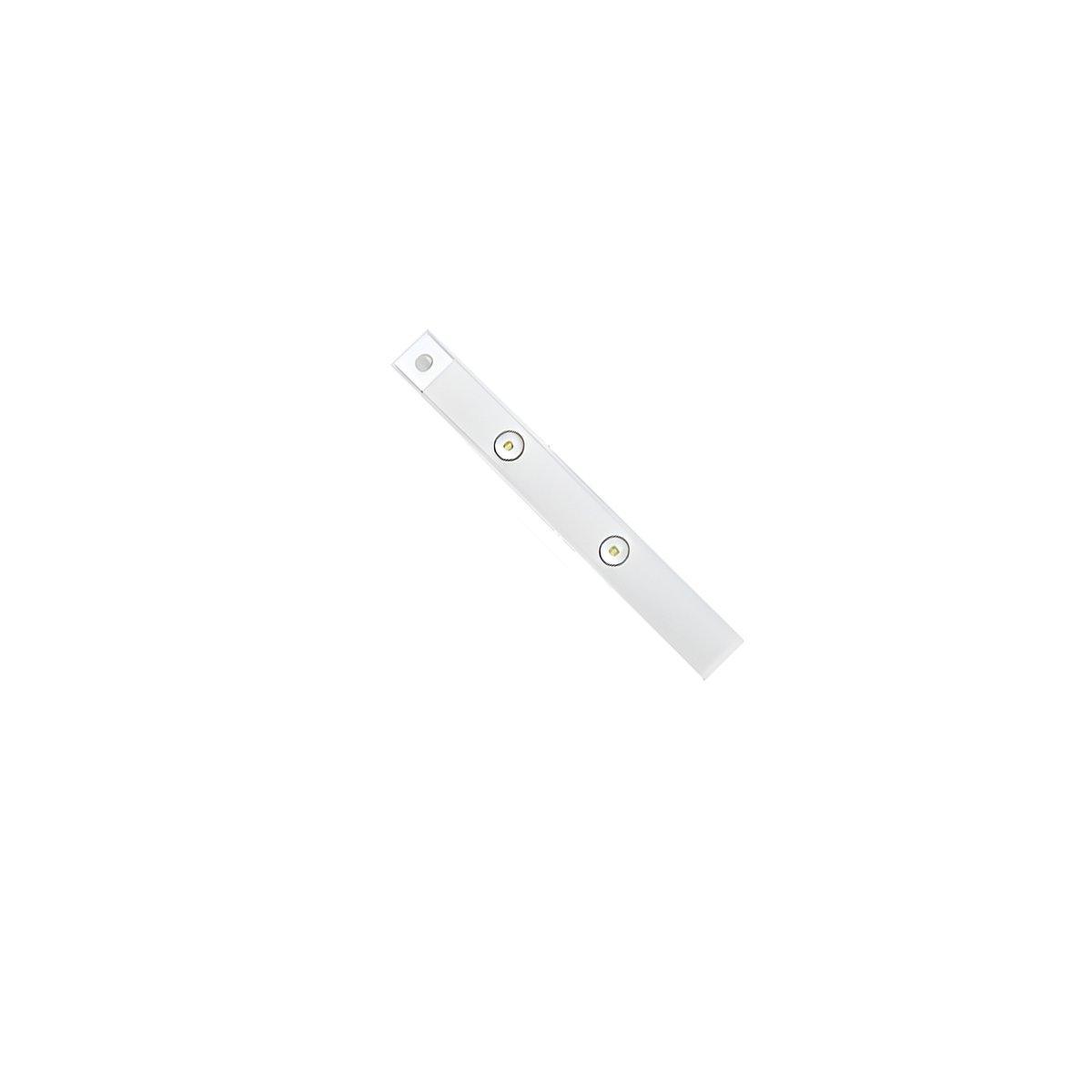 Ultra-Thin Intelligent LED Motion-Sensing Light Bar Rechargeable Strip Lamp - Ordinary Model - White 50cm 6