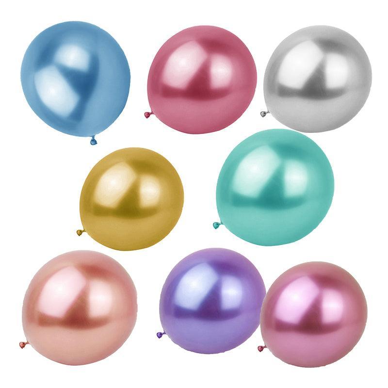 Metallic Latex Balloons 12 Inch Chrome Party Balloons for Birthday Wedding Decoration - Light Purple 50PCS