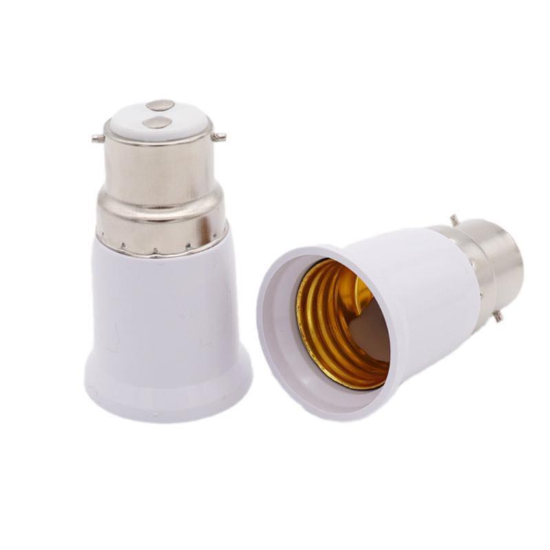 4/10x B22 To E27 Light Socket Adapter Bayonet Lamp Base To Edison E27 Bulb Screw - Light Socket-4pcs-853204