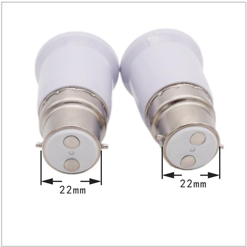 4/10x B22 To E27 Light Socket Adapter Bayonet Lamp Base To Edison E27 Bulb Screw - Light Socket-4pcs-853204 4
